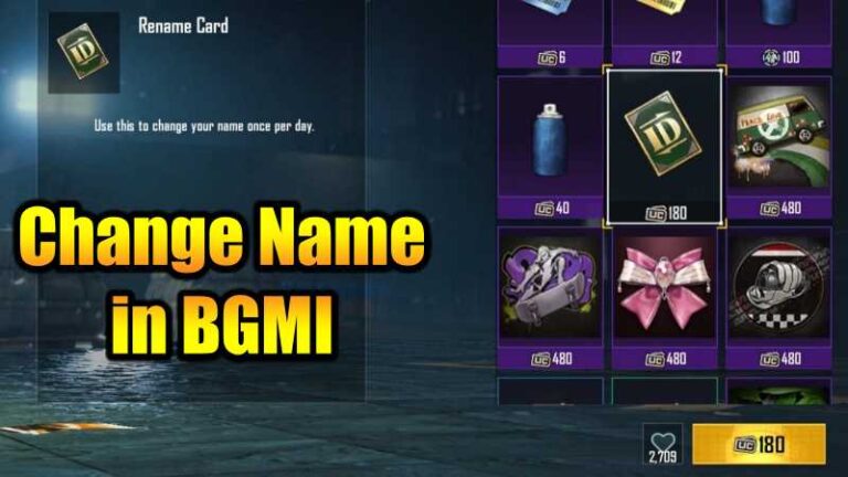 Pubg Rename Card How to Change Name with Free Rename Card in Battlegrounds Mobile India ...